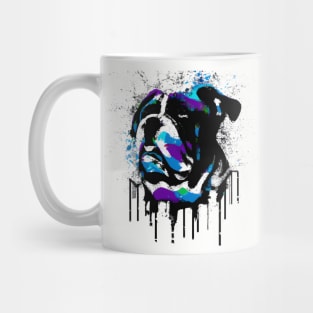 Olde English Bulldogge Spray Paint Art Mug